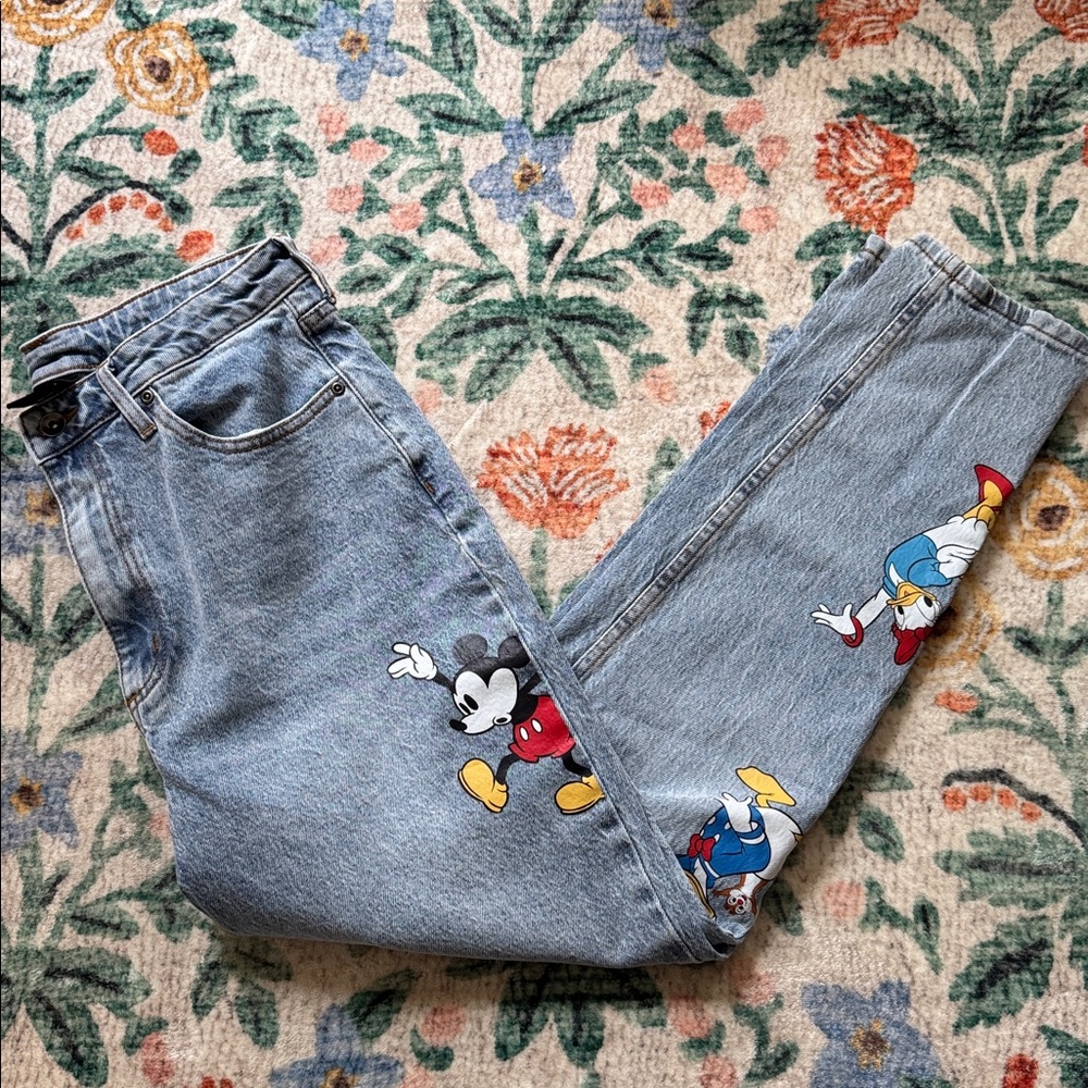 Mickey Mouse and friends High-Rise Mom Jeans - Picture 6 of 12